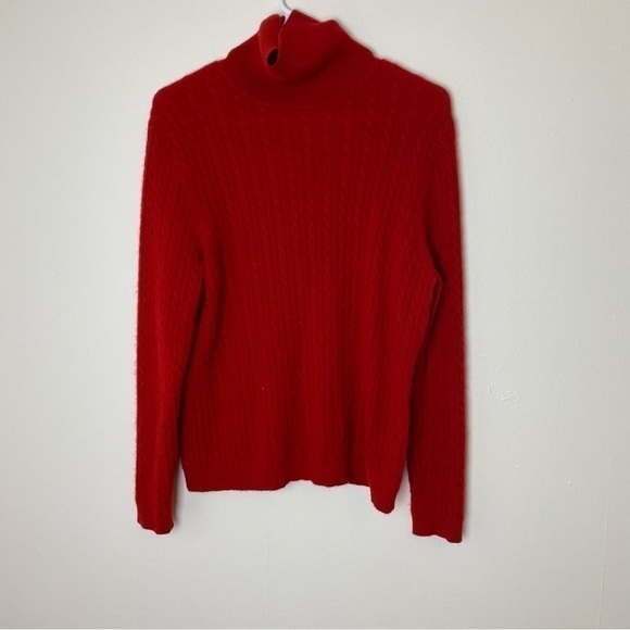 Charter Club 100% Cashmere Cable Knit Turtleneck Sweater - Picture 3 of 15